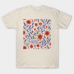 seamless flower pattern T-Shirt